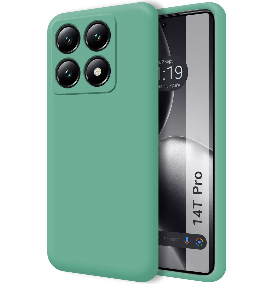 Cover Silicone Liquido Ultra Morbida per Xiaomi 14T Pro 5G Colore Verde