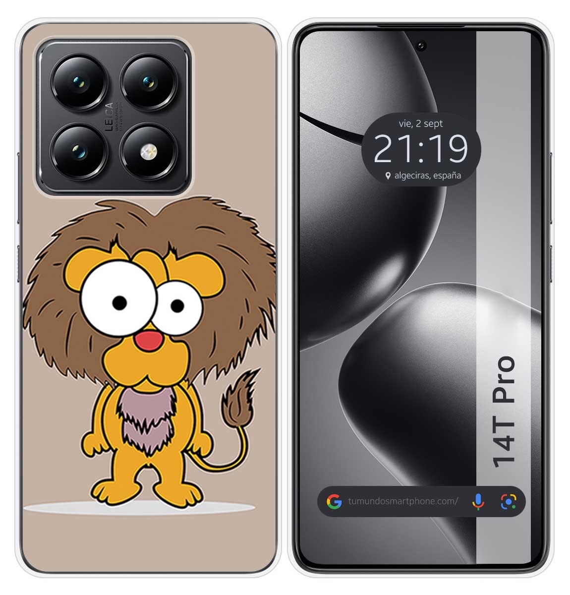 Cover Silicone per Xiaomi 14T Pro 5G Disegno Leone Disegni