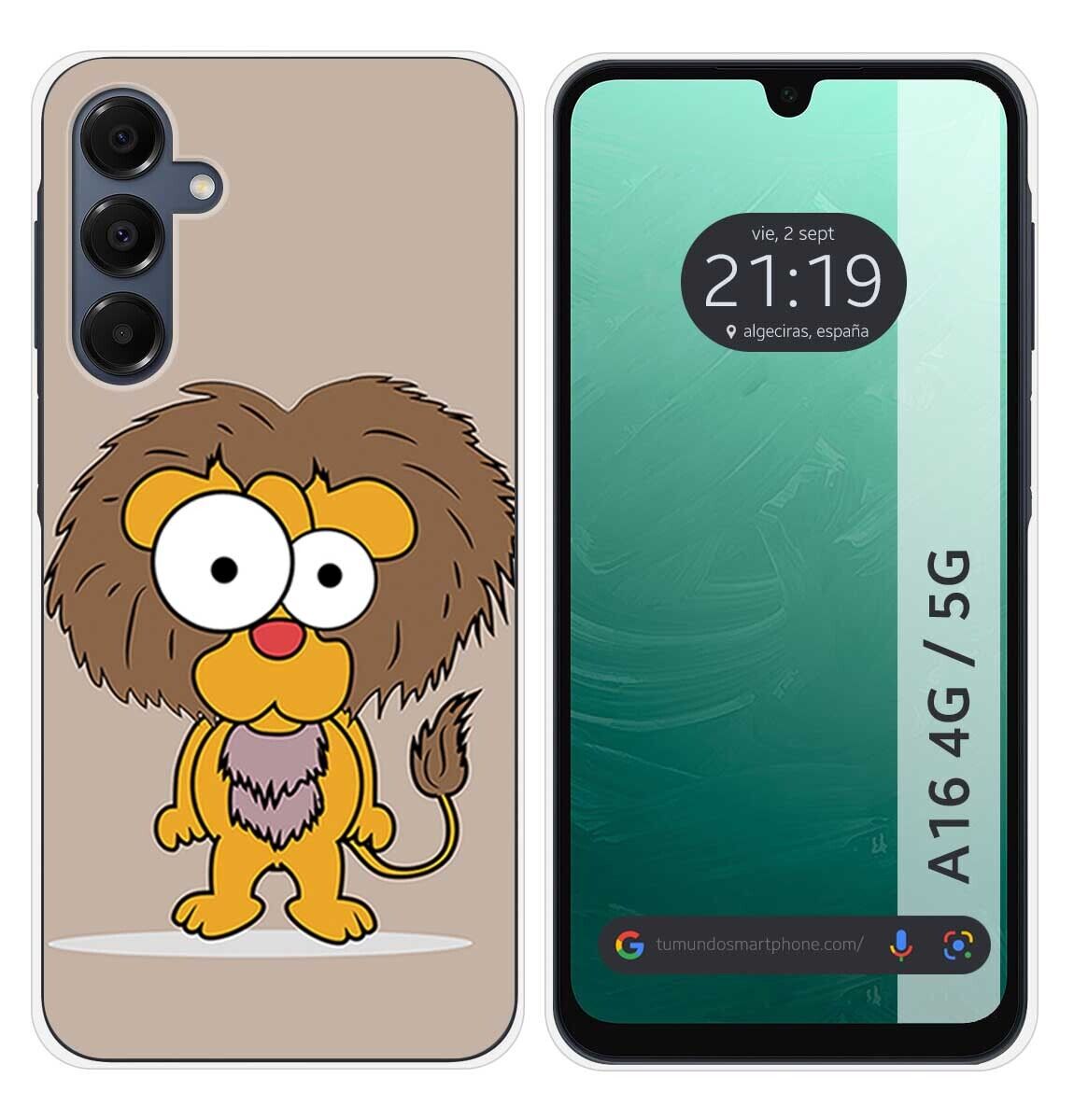 Cover Silicone per Samsung Galaxy A16 4G/5G Disegno Leone Disegni
