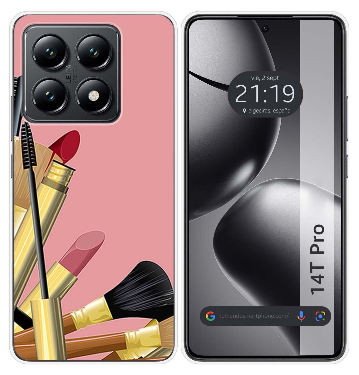 Cover Silicone per Xiaomi 14T Pro 5G Disegno Pennelli Disegni