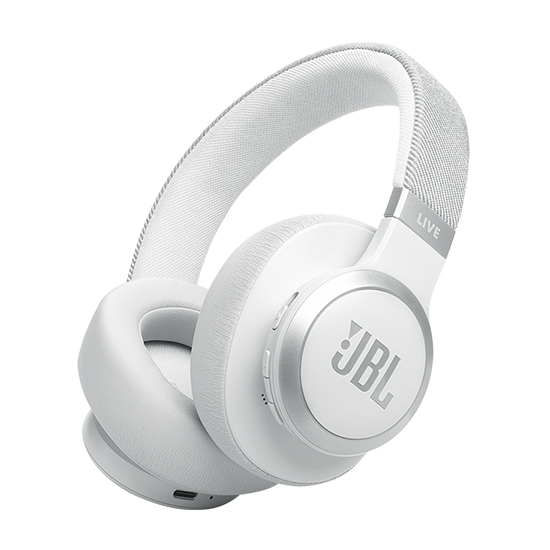 JBL Live 770NC Over Ear Bluetooth Headset - White EU
