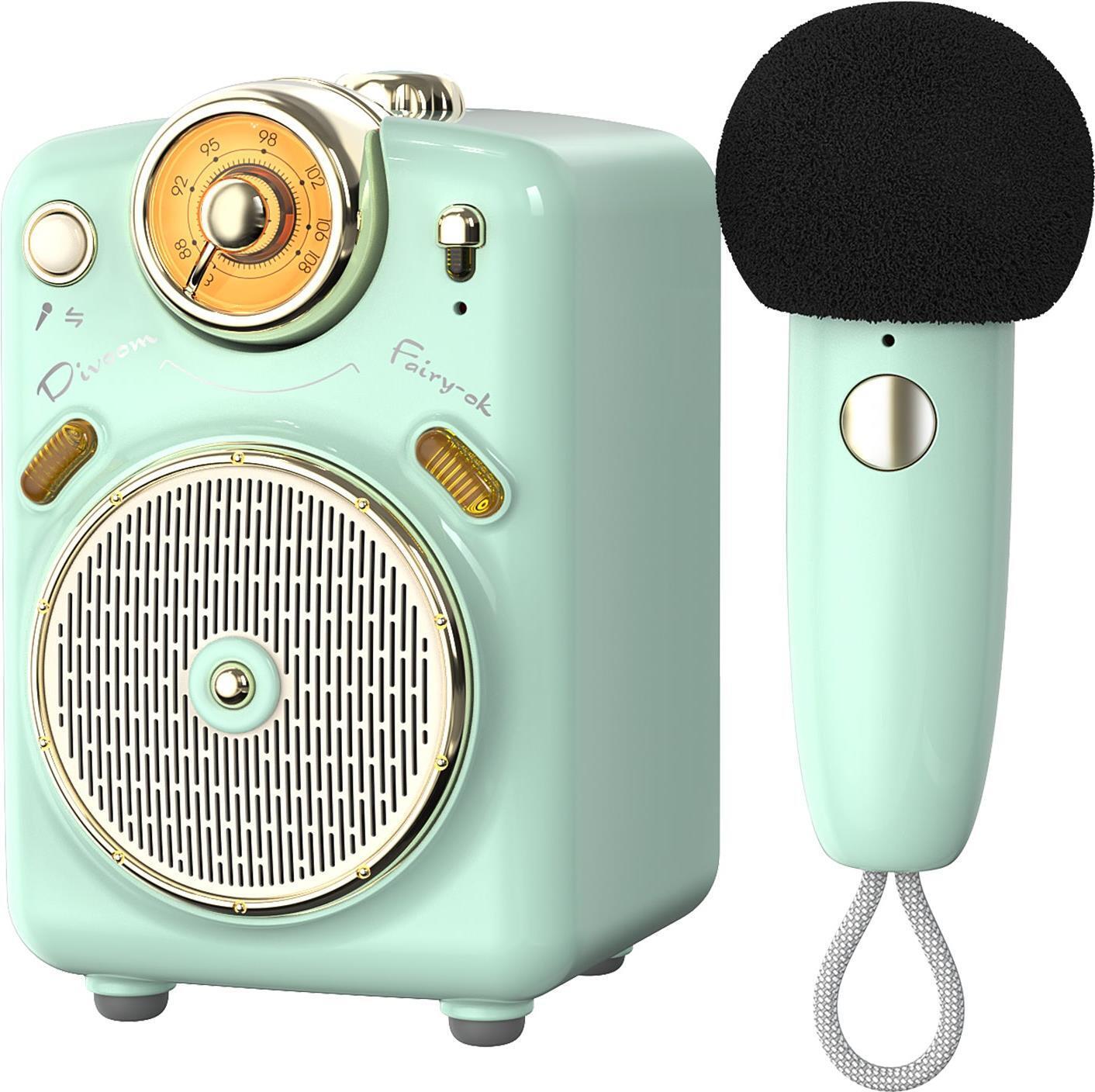 Divoom Fairy-OK - altoparlante Bluetooth con microfono - verde