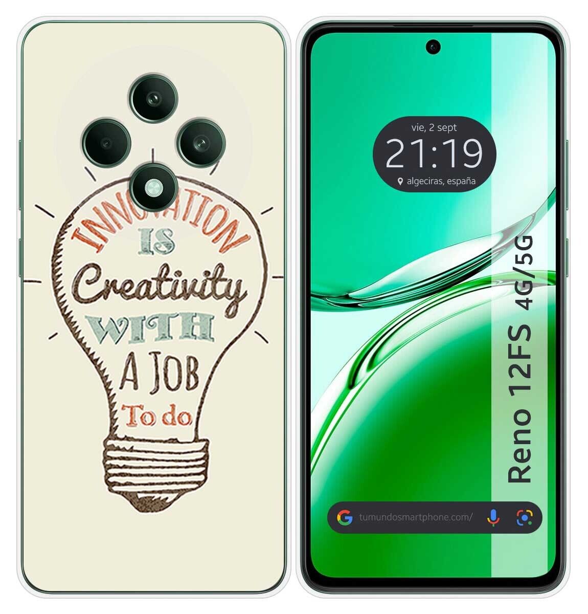 Custodia In Silicone Per Oppo Reno 12FS 4G / 12 FS 5G Design Creatività Disegni