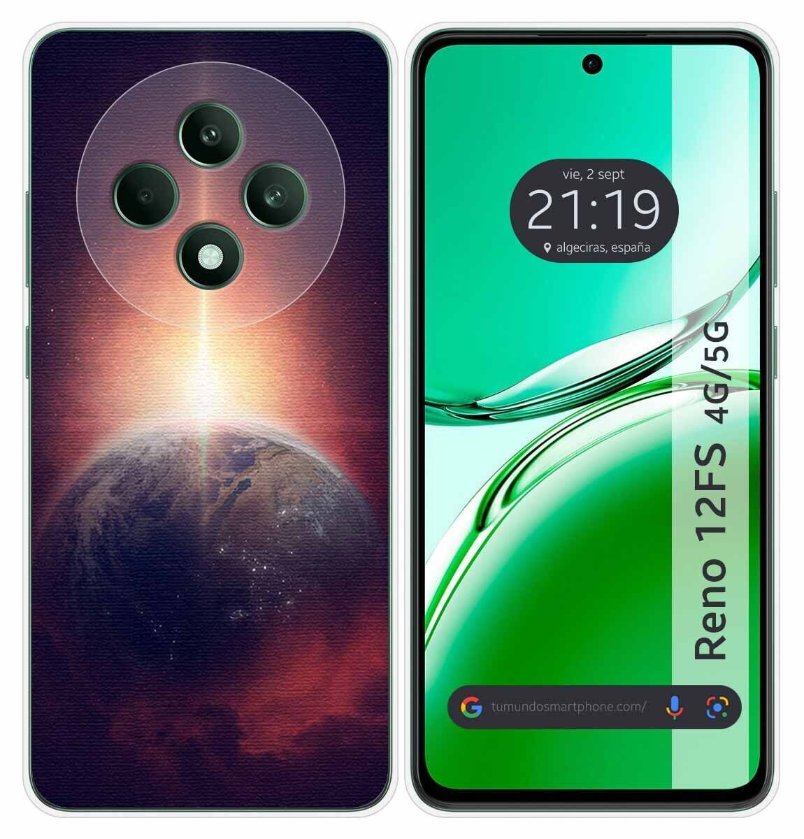 Custodia In Silicone Per Oppo Reno 12FS 4G / 12 FS 5G Design Terra Disegni