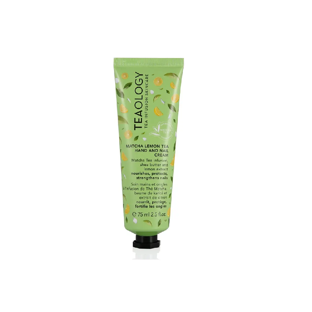 TEAOLOGY SKINCARE MATCHA LEMON TEA CREMA MANI E UNGHIE 75ml INFUSO TE' MATCHA