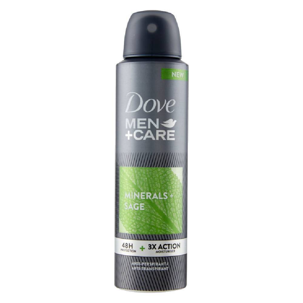 Dove Men Care Elements Mineral Sage Deodorante Spray Anti Trspirante 48H 150 Ml