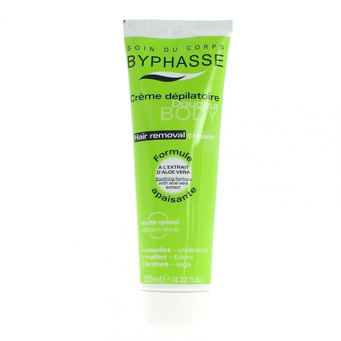 Bypasse Crème Dépilatoire Aleo Vera + Spatule - 125 ml (B9J)
