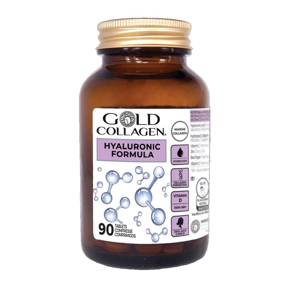 Gold Collagen Hyaluronic Formula Integratore Alimentare, 90 Compresse
