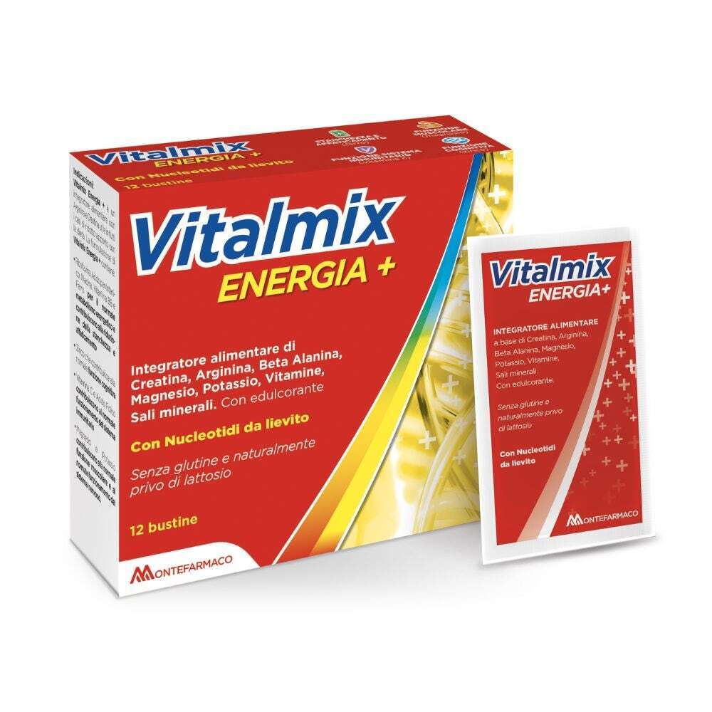 Vitalmix Energia+ Integratore Alimentare, 12 Bustine