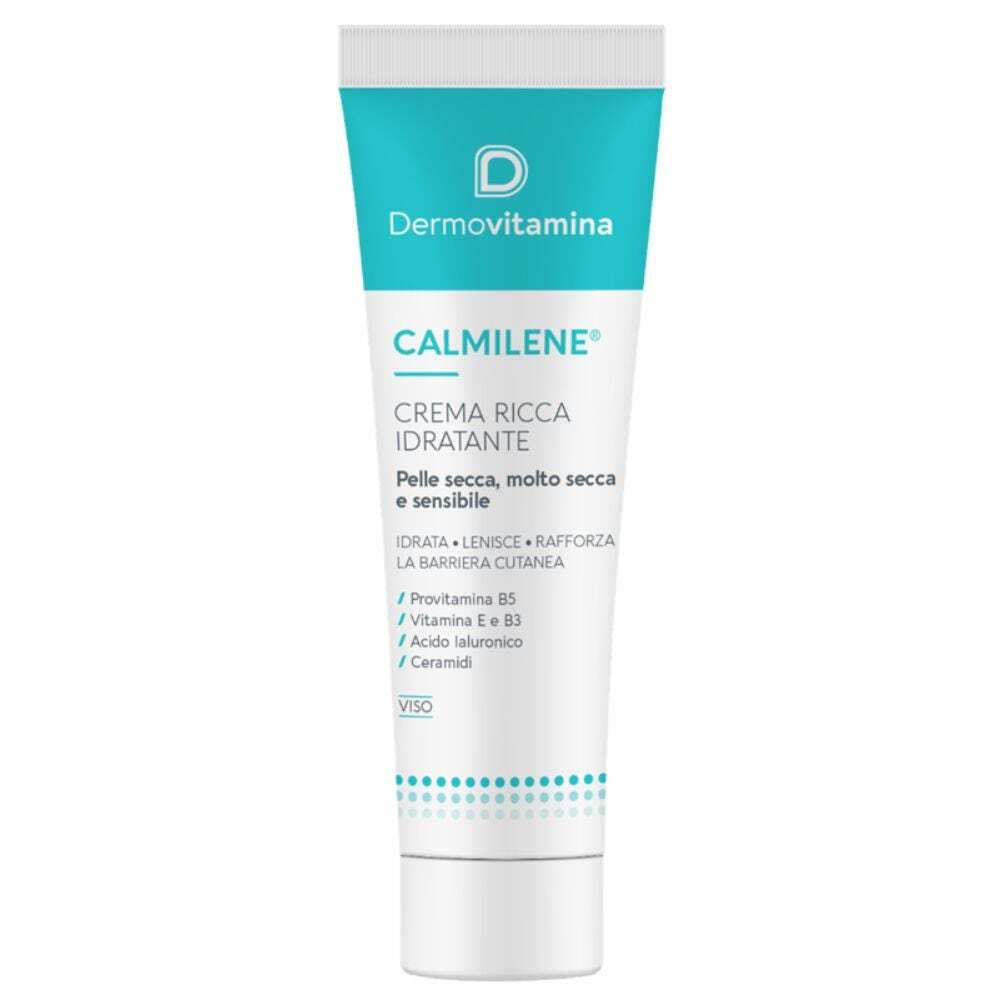 Dermovitamina Calmilene - Crema Ricca Idratante Viso, 40ml