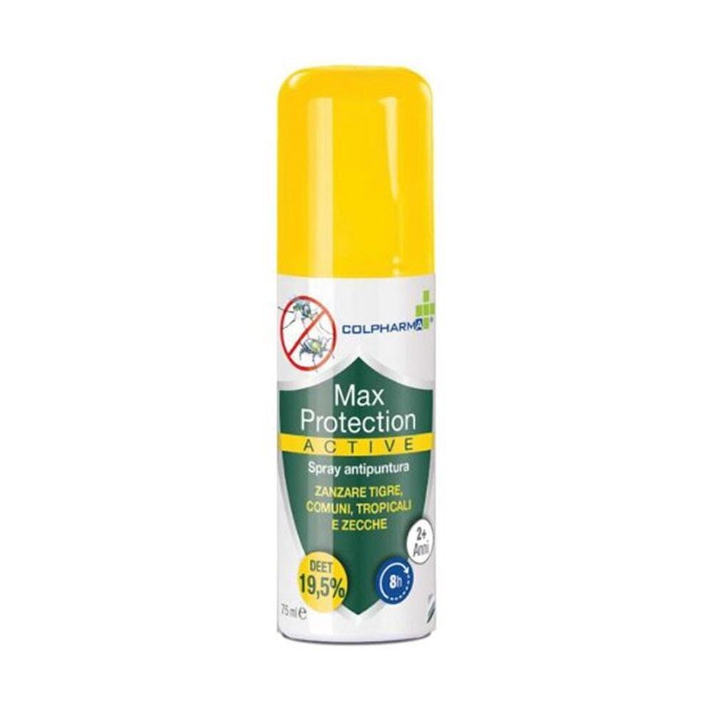 Colpharma Max Protection - Active Spray Repellente Antizanzare, 75ml
