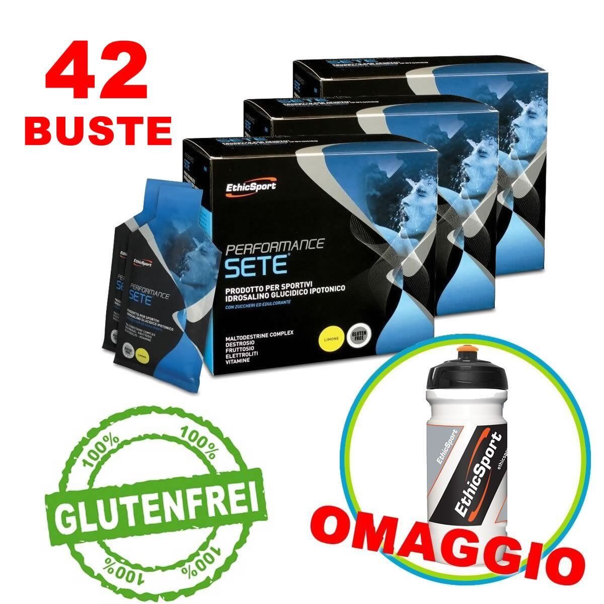 EthicSport N3 PERFORMANCE SETE 42 buste Idratazione Limone +OMAGGIO Ethic Sport