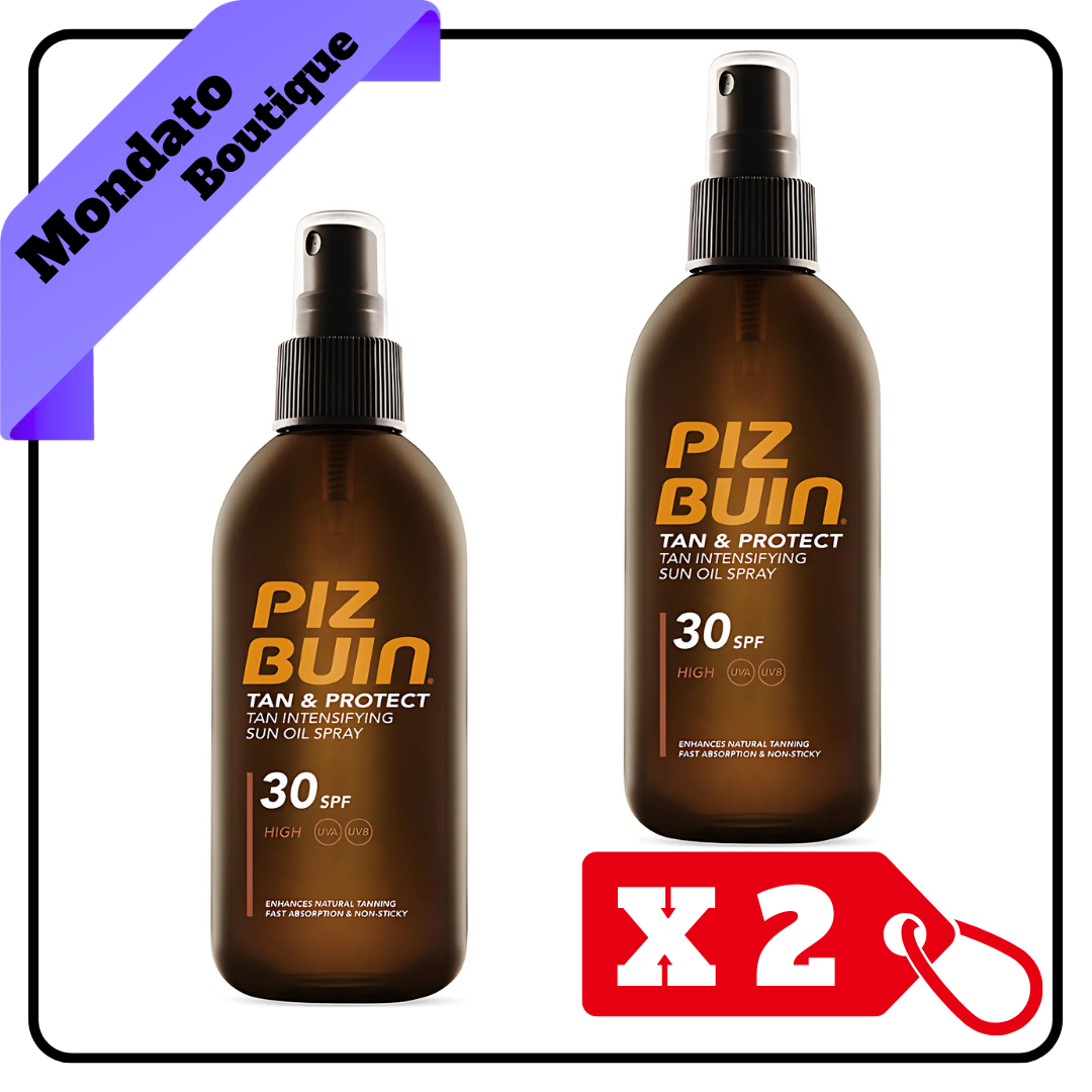 PIZ BUIN OLIO TAN & PROTECT SPF 30 NO GAS 150ml (X2)