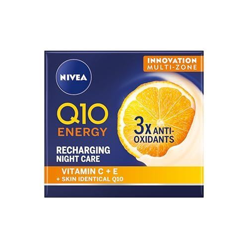 Crema Viso Notte Ricaricante Anti-Rughe Nivea Q10 Energy Con Vitamina C 50ml