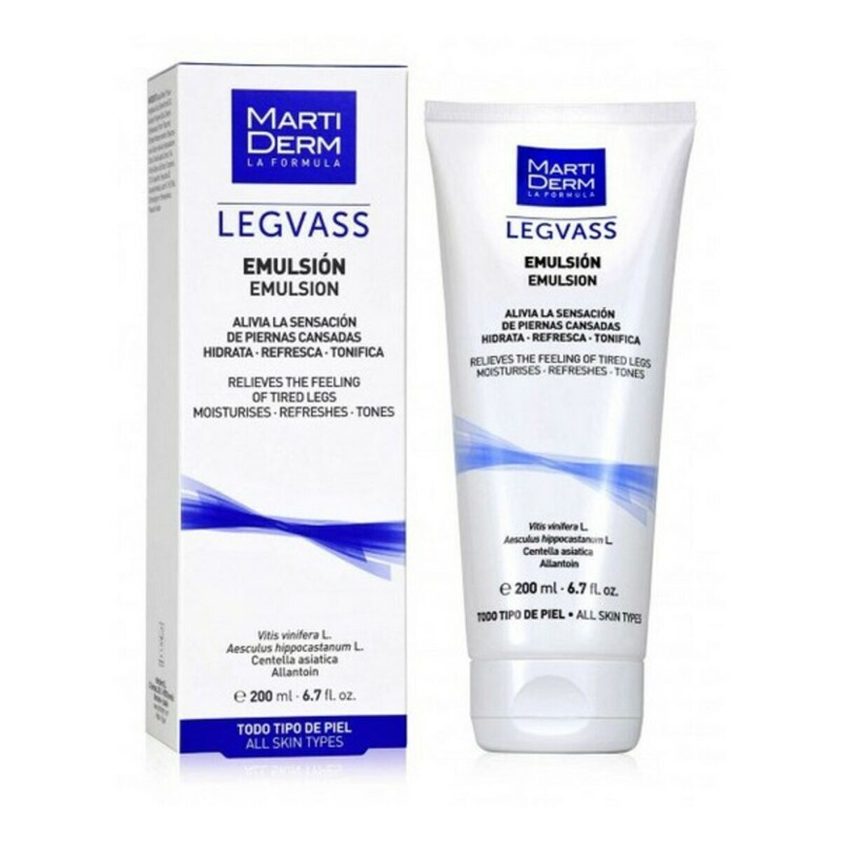 Lozione Corpo Gambe Stanche Legvass Martiderm Legvass Hidrodescans [200 ml]