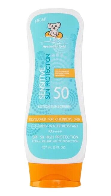 Australian Gold Sensitive Sun Protection SPF50 Protezione Solare Bambini, 237ml