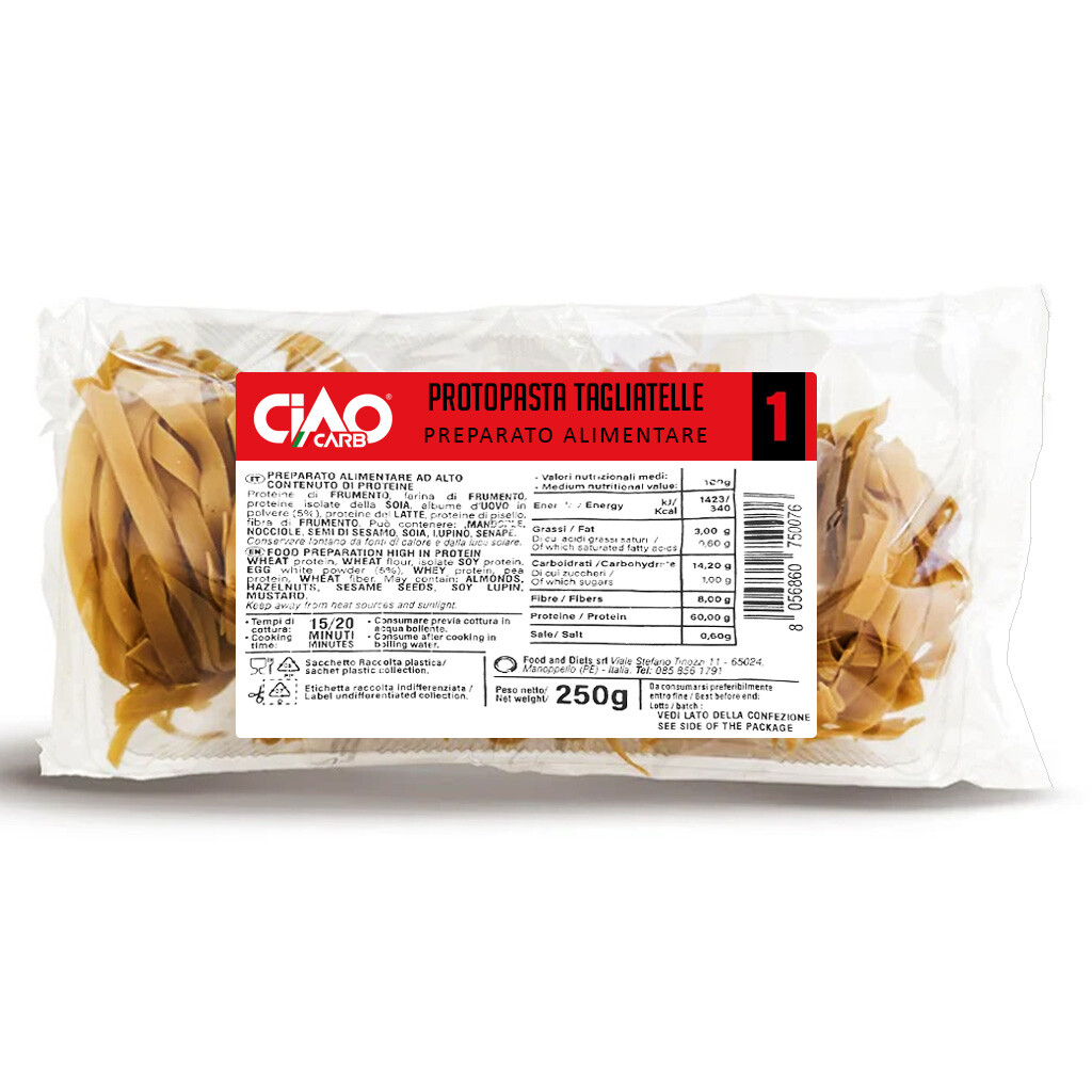CIAOCARB STAGE 1 PROTOPASTA TAGLIATELLE 250 GR