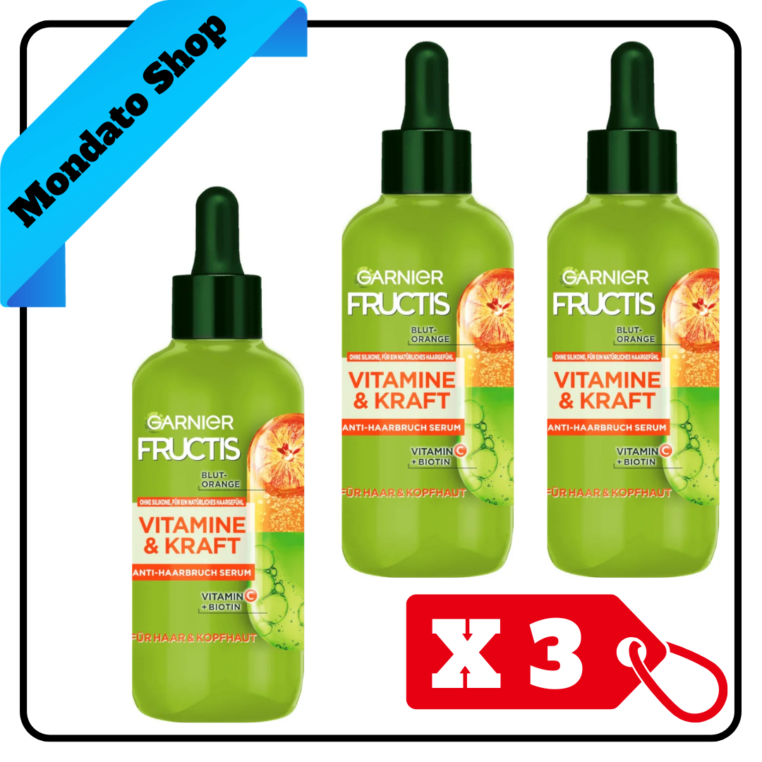 GARNIER FRUCTIS SIERO ANTI-ROTTURA VITAMINE KRAFT 125ml (X3)