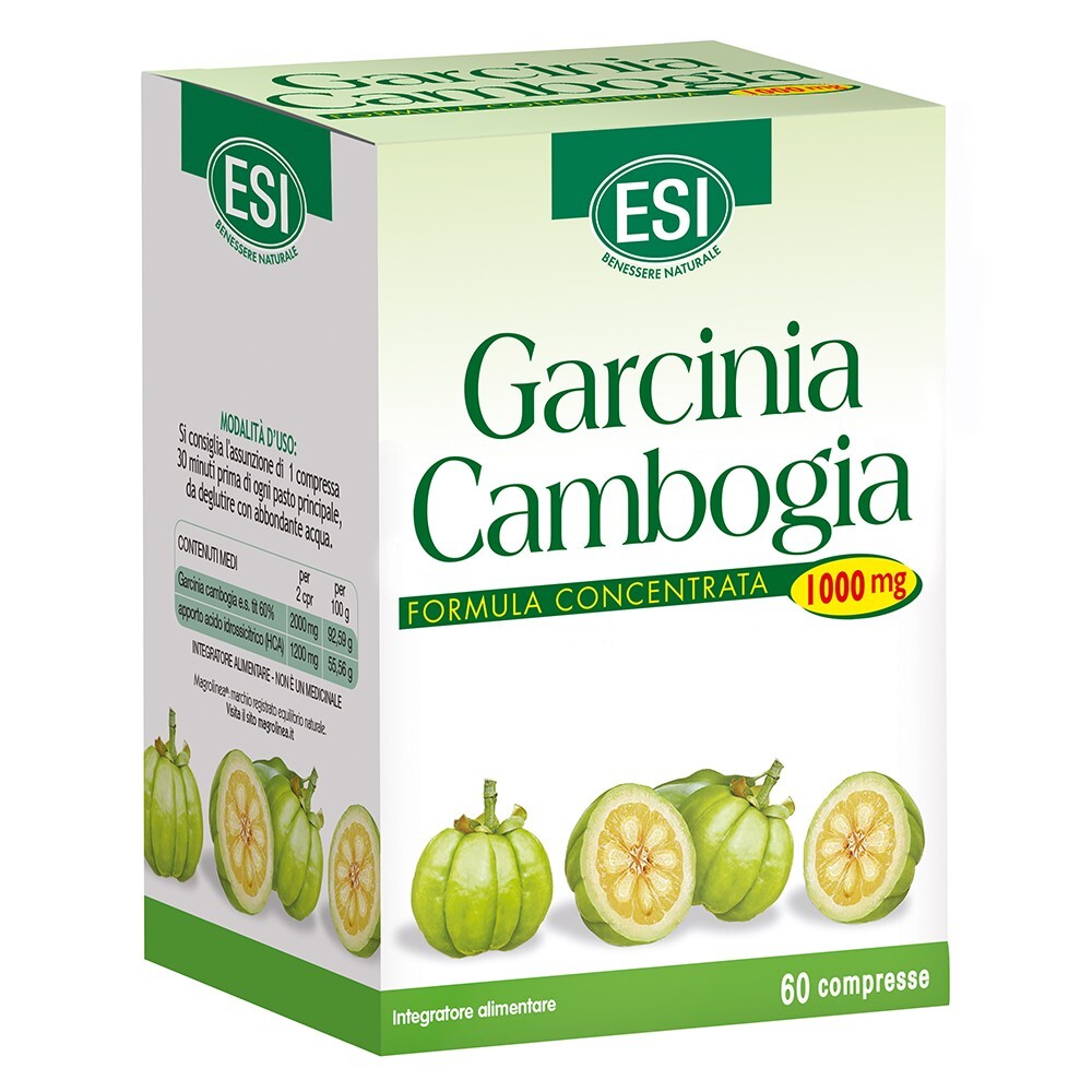 Esi Garcinia Cambogia 60 compresse 1000 mg per compressa trattamento per 1 mese