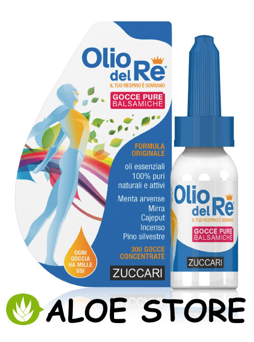 ZUCCARI 1x OLIO DEL RE GOCCE PURE BALSAMICHE 10ml - OGNI GOCCIA HA MILLE USI
