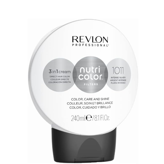 Revlon Crema Colorante Capelli Argento | Nutri Color 1011 Intense Silver 240 ml