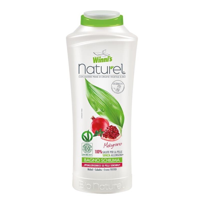 WINNI'S NATUREL BAGNOSCHIUMA PER PELLI SENSIBILI AL MELOGRANO 500 ML