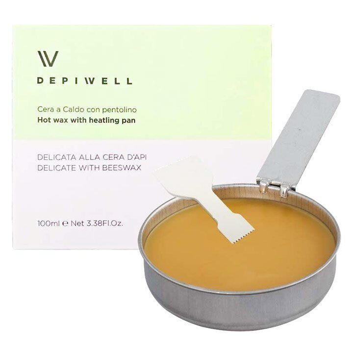 Ceretta Con Pentolino Alla Cera D’Api Pura 100 ml Depiwell