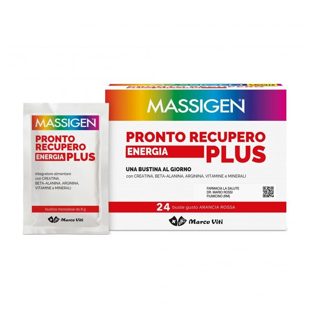 Massigen Pronto Recupero Energia Plus Integratore Alimentare, 24 Bustine