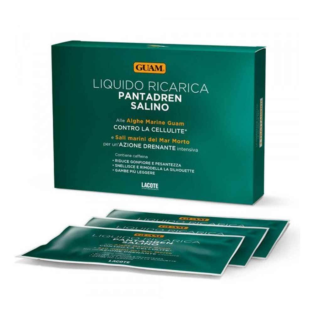 Guam Liquido Ricarica PantaDren Salino Drenante Intensivo, 3 Buste