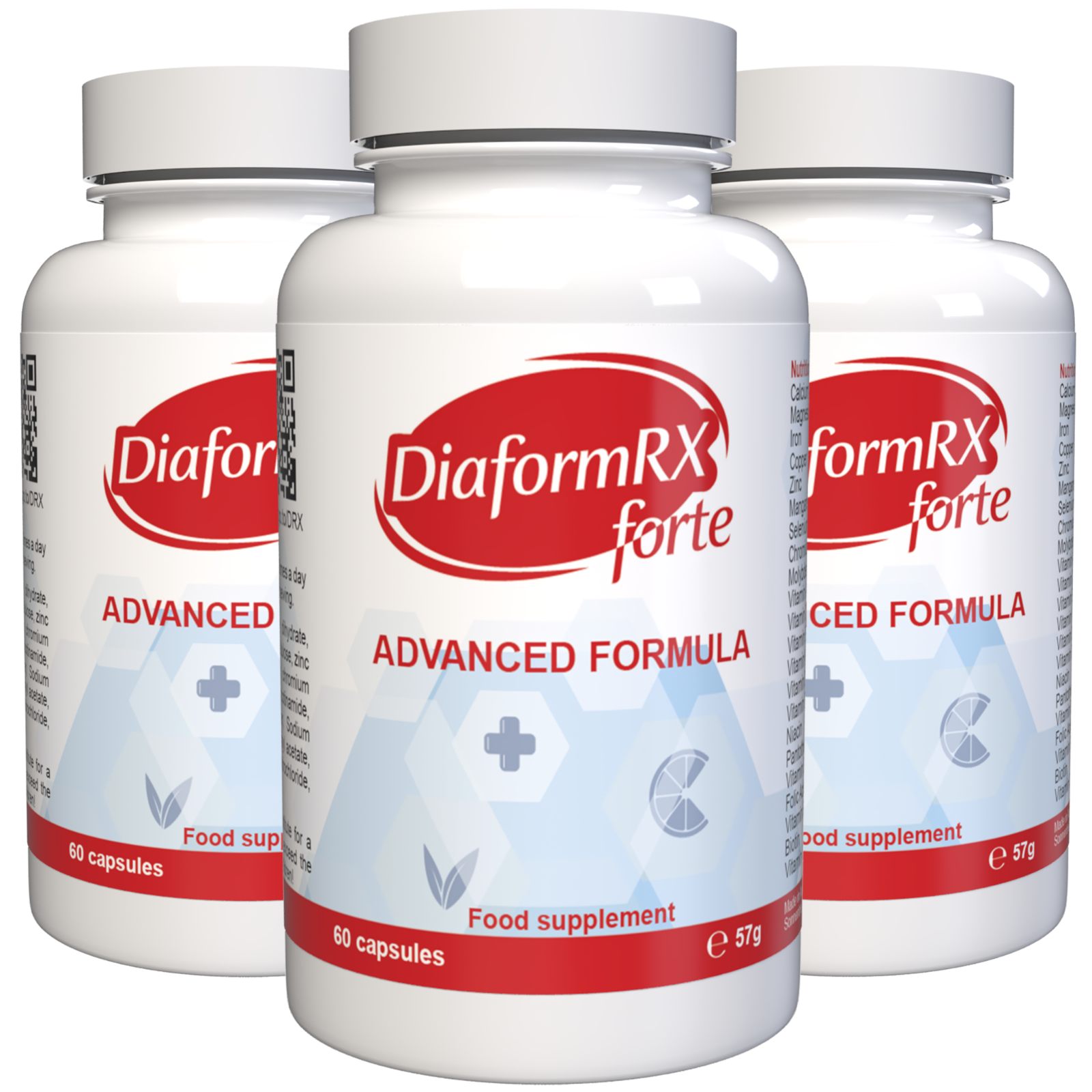 DiaformRX Forte - 180 Capsule, Confezione da 3 - IT