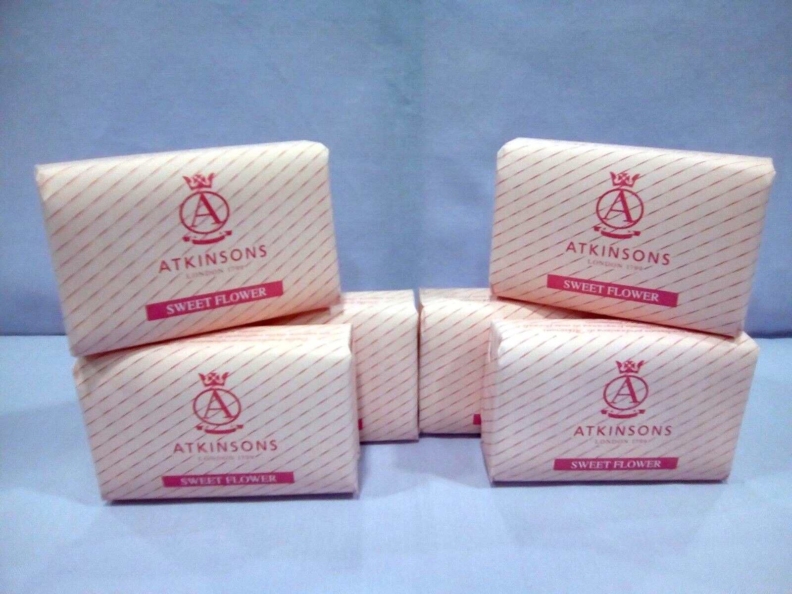 ATKINSONS SOAP SAPONE SWEET FLOWER PZ. 6 X 125 GR. I° VERSIONE OLD FORMULA