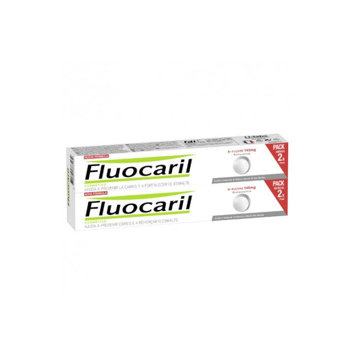 Fluocaril BI-Fluorinated Whiteness Toothpaste 2 X 75ml