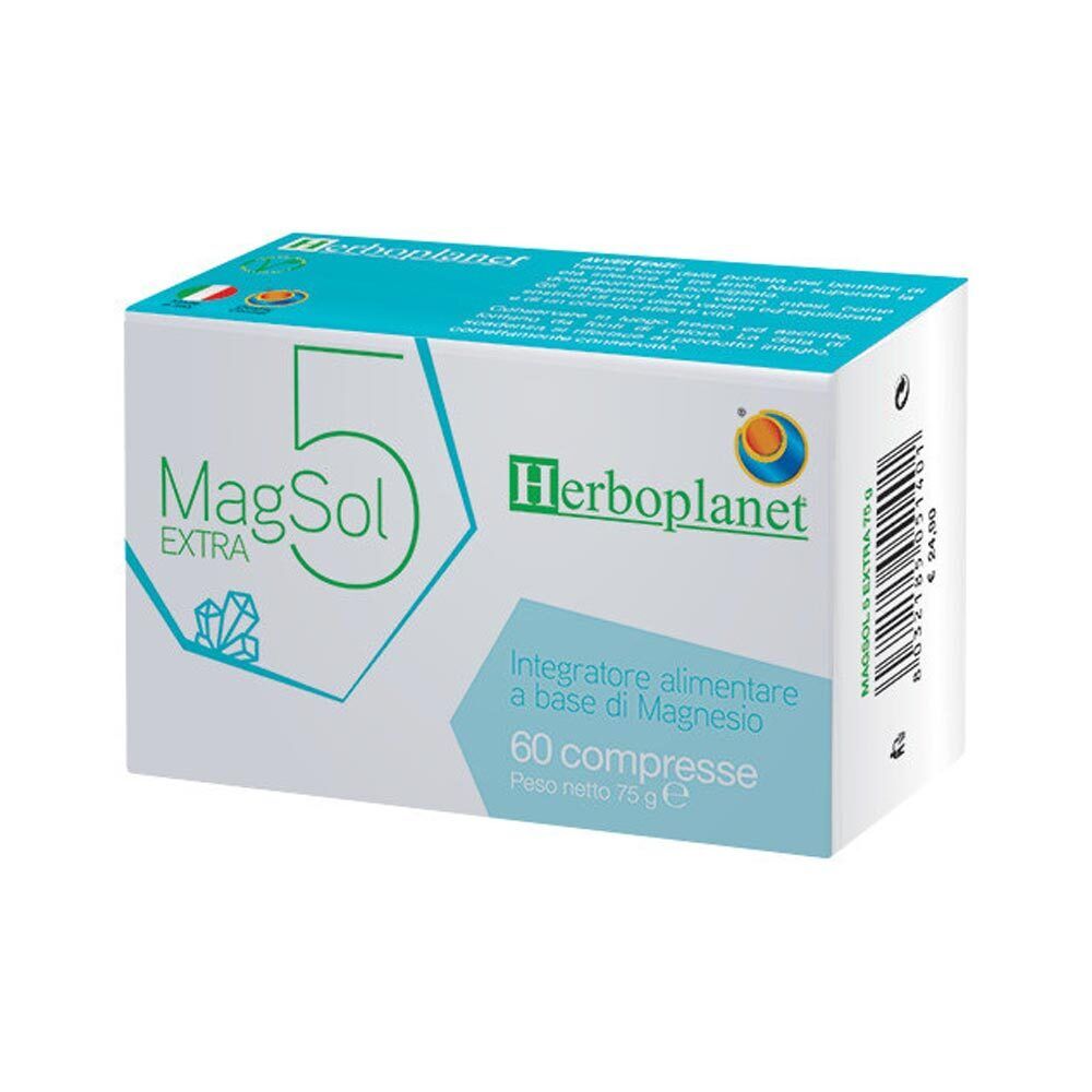 Herboplanet Magsol 5 Extra Integratore Alimentare, 60 Compresse
