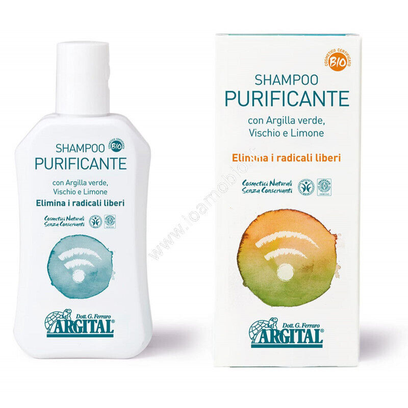 Shampoo Purificante 250ml - Argital con argilla verde, vischio e limone