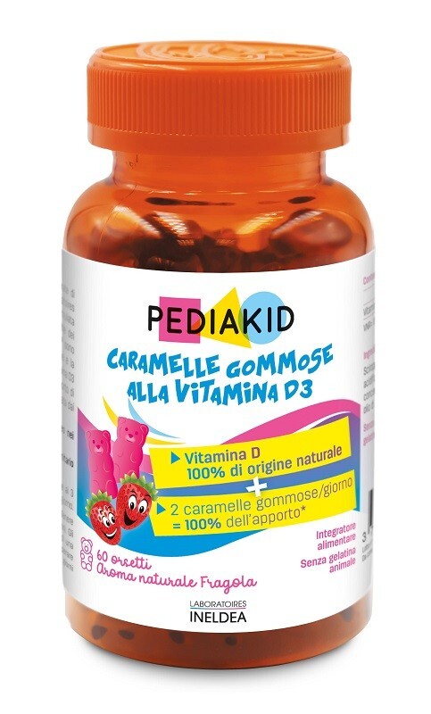 Laboratoires Ineldea Pediakid - 60 Caramelle Gommose Vitamina D3
