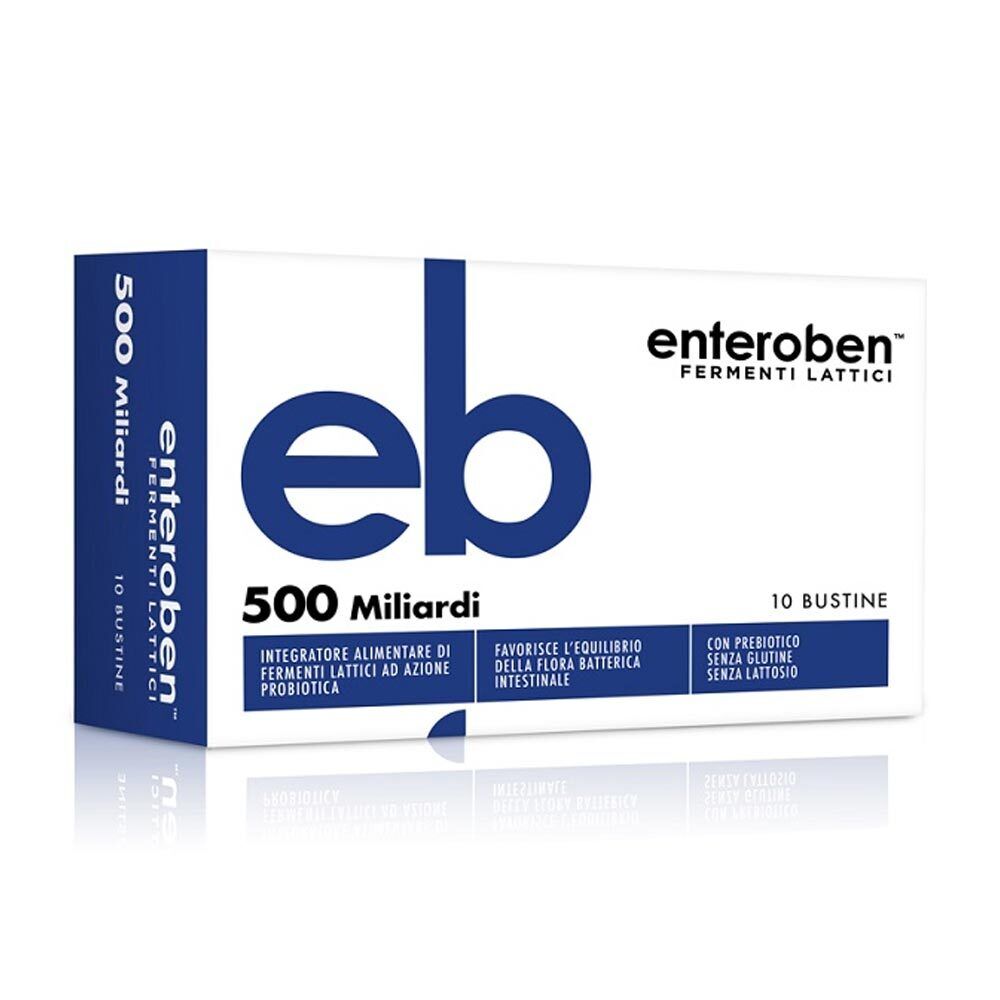 Bioartis Enteroben 500 Miliardi Integratore Alimentare, 10 Stick Pack