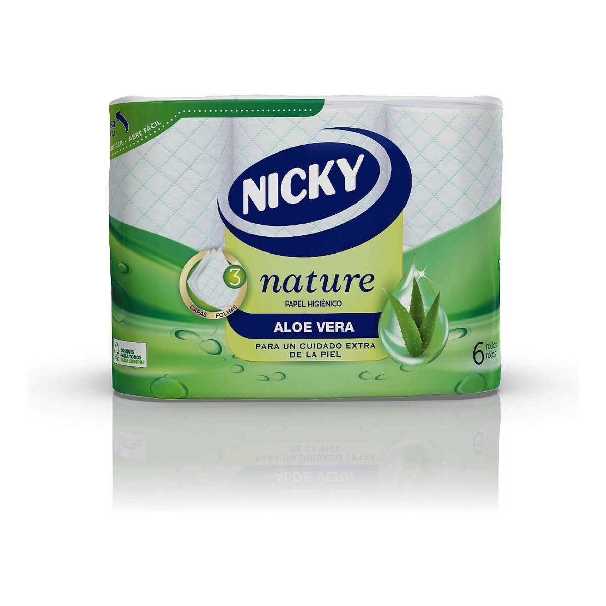 Carta Igienica Nature Aloe Vera Nicky Nature Aloe Vera [6 uds]