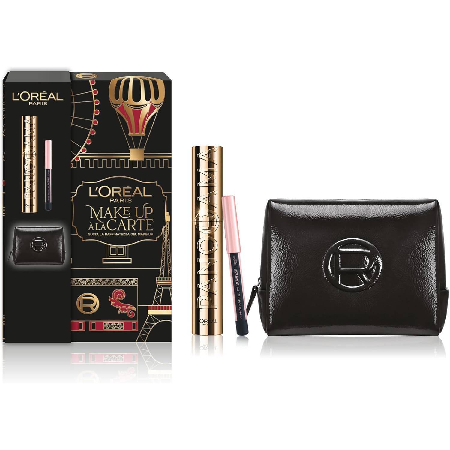 L'oreal Set Regalo Mascara Telescopic Matita Paradise Minisize e Pochette