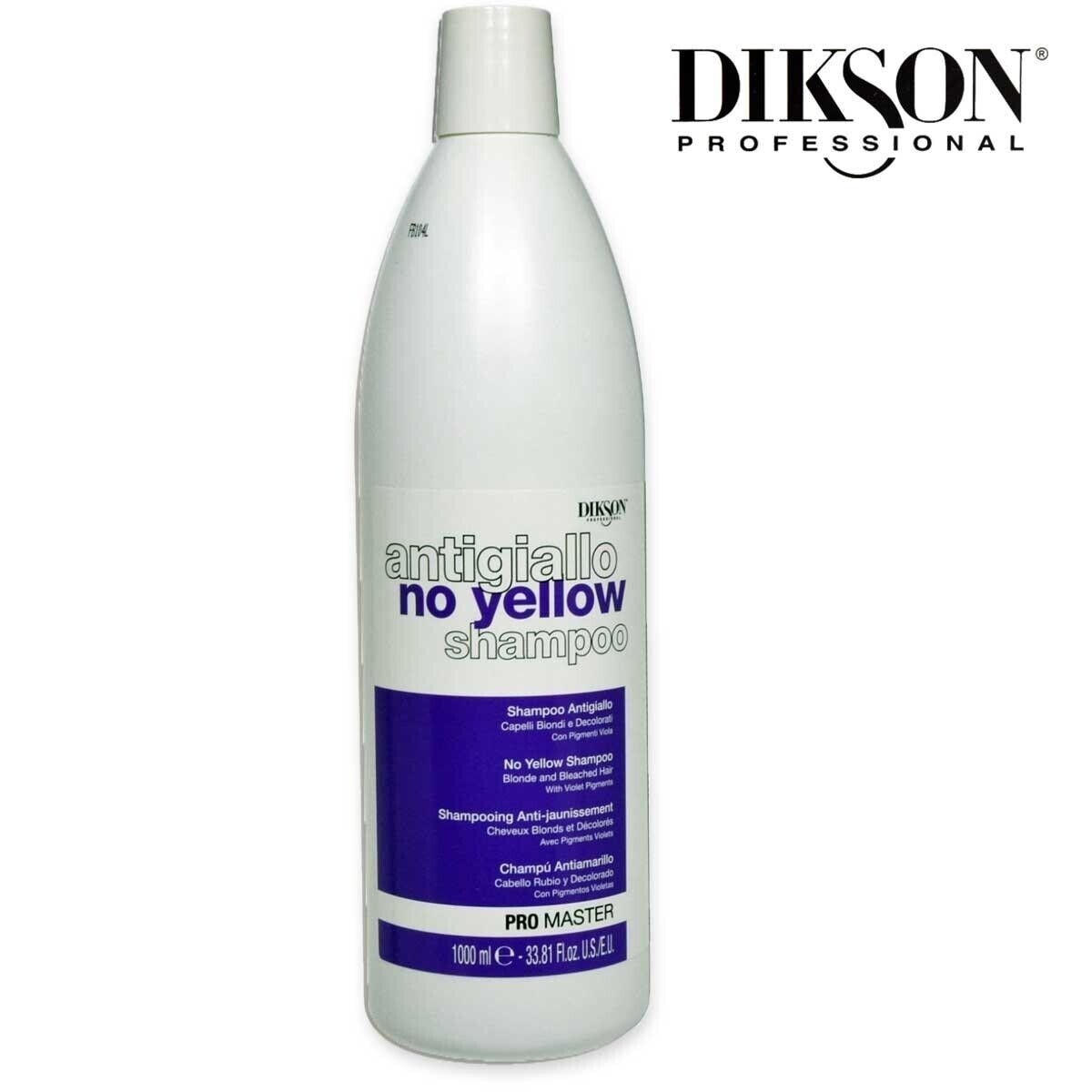 Shampoo Antigiallo Dikson Promaster per capelli biondi decolorati da 1000 ml