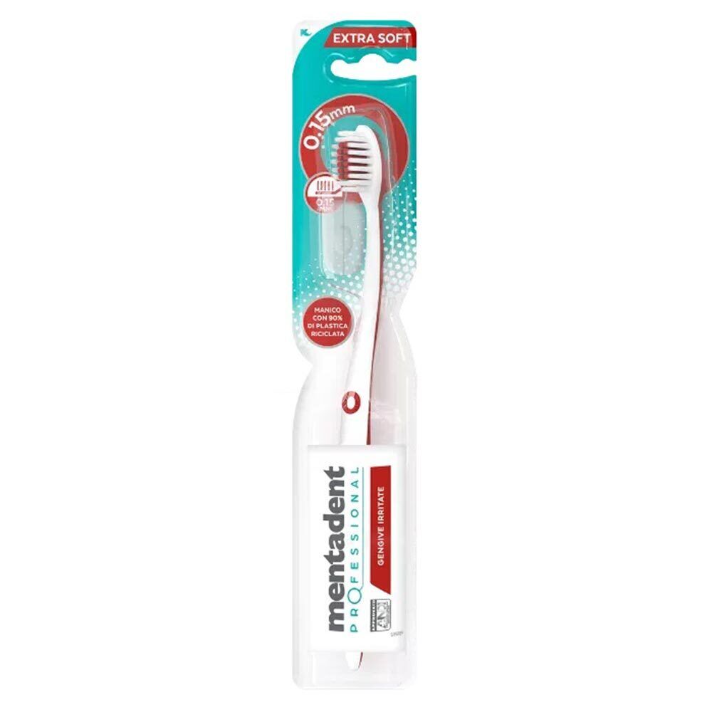 Mentadent Professional - Spazzolino Gengive Irritate Extra Soft, 1 spazzolino