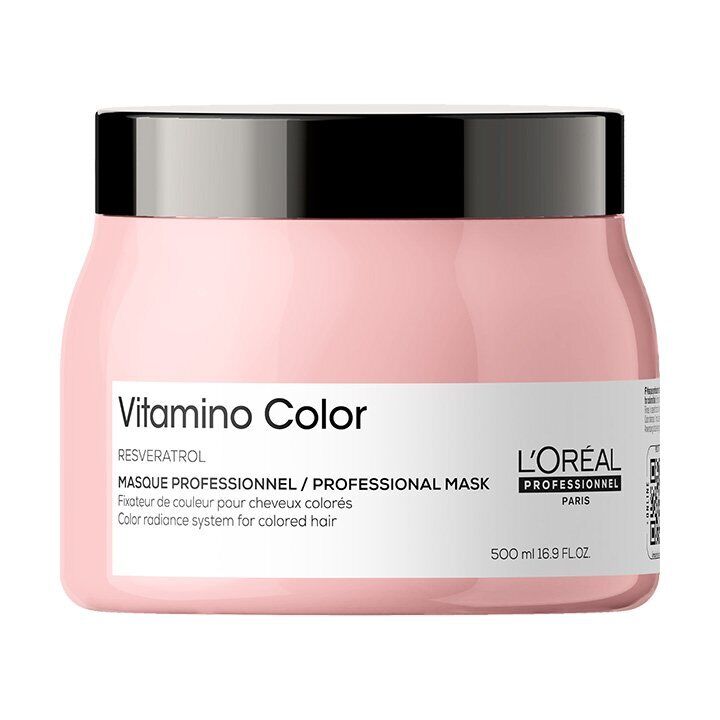 Maschera Vitamino Color Resveratrol L'Oréal 500 ml - Protezione Intensa per Cape