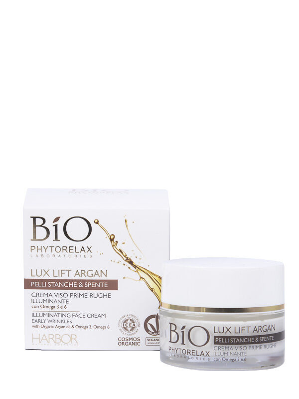 BIO PHYTORELAX LUX LIFT ARGAN CREMA VISO PRIME RUGHE ILLUMINANTE OMEGA 3e6 50ML