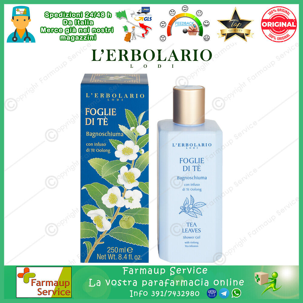 L' Erbolario Foglie Di Tè Bagnoschiuma Con Infuso Di Tè Oolong 250 ml