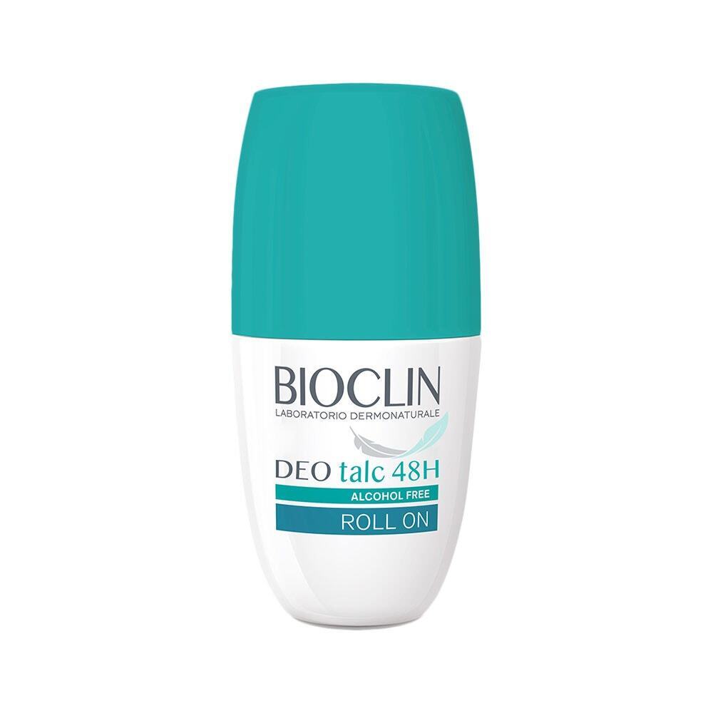 BioClin Deo Talc 48H - Roll On Deodorante Ipersudorazione Delicato Profumo, 50ml