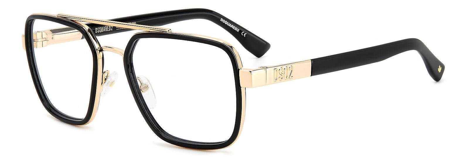 Occhiali da Vista DSQUARED2 D2 0064 RHL GOLD BLACK_ 55/19/140 Uomo