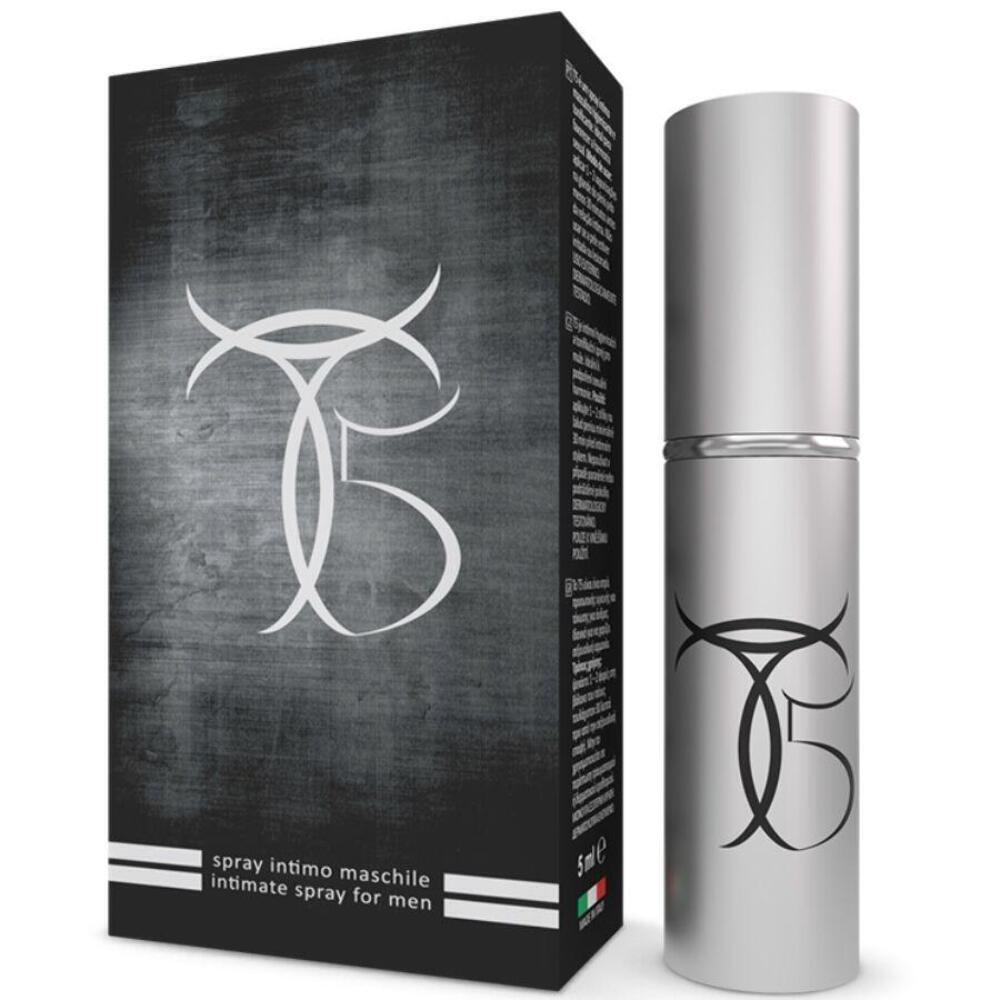 T5 Spray Ritardante Uomo | Formula Naturale, 5 ml - Tauro