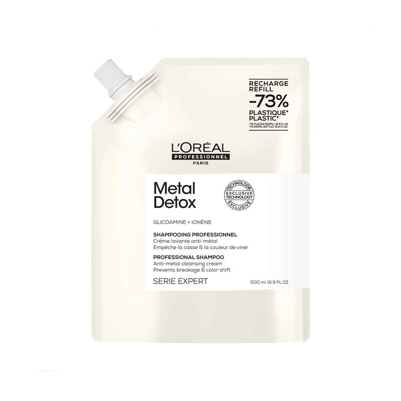 Shampoo Per Capelli Trattati L'OREAL Serie Expert Refill Metal Detox 500ml