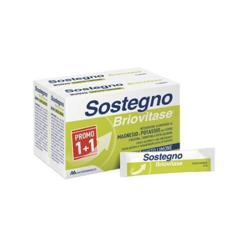 BRIOVITASE SOSTEGNO BIPACK GUSTO LIMONE 2 CONFEZIONI