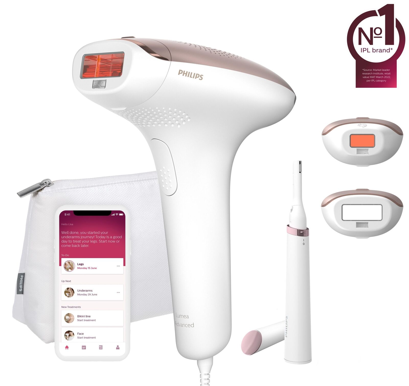 Philips Lumea Advanced Lumea IPL 7000 Series BRI921/00 Dispositivo di epilazione