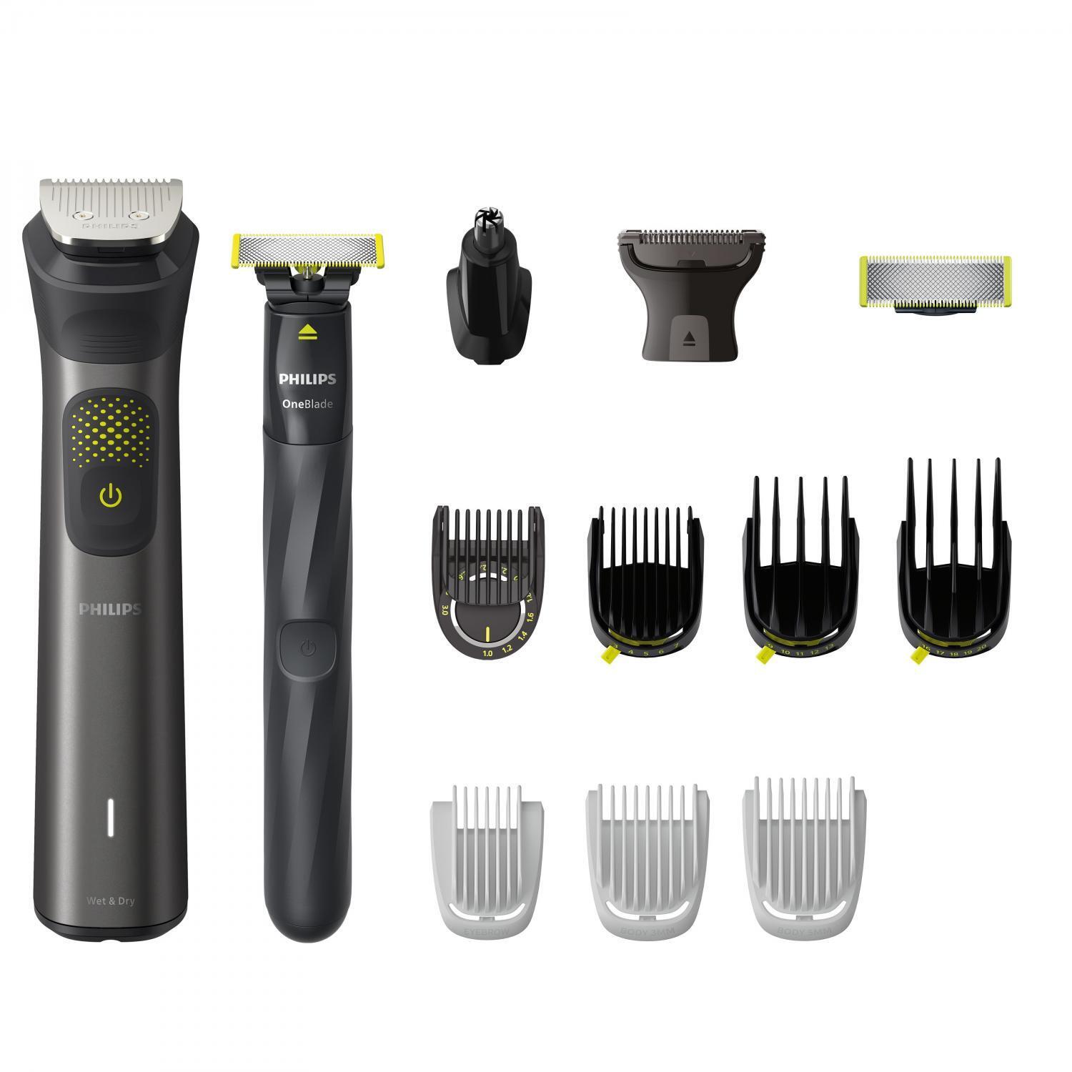 Philips Series 9000 14 in 1 Rifinitore + One Blade All-in-One Trimmer MG9550/15